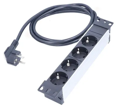 Produktbild von as - Schwabe 10" Alu-Steckdosenleiste, 4-Fach