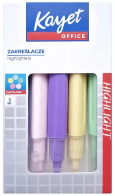 Produktbild von Kayet Pastell-Textmarker 5er Set Schulbedarf