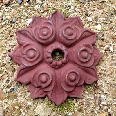 Produktbild von Maueranker rund schöne Rosette für Fachwerk, Balkenanker Gartenmauer