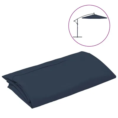 Image de vidaXL Housse de rechange pour parasol bleu 350 cm