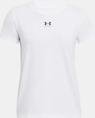 Zdjęcie produktu dla UNDER ARMOUR UA RIVAL CORE SS biały/czarny XXL