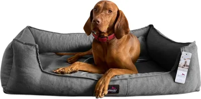 Produktbild von tierlando® Orthopädisches Hundebett SCARLETT >> inkl. Matratzenschoner << - Größe: 90x75cm | Farbe: 40 Anthrazit