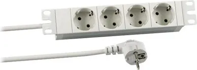 Immagine prodotto di EFB 10" 1HE Steckdosenleiste 4xCEE 7/3 RAL 7035