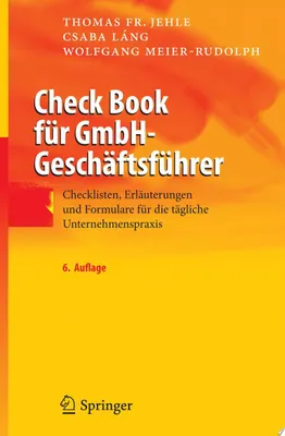 Zdjęcie produktu dla Check Book für GmbH-Geschäftsführer