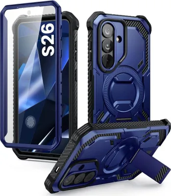Immagine prodotto di Custodia per cellulare Galaxy S26, Supcase i-Blason Armorbox Mag KickStand SP con MagSafe, blu scuro