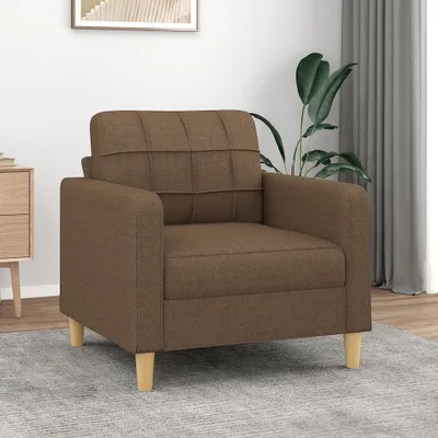 Obrázek produktu pro Maison Exclusive – Pohovka/křeslo hnědé barvy, rozměry 60 cm, potahová látka