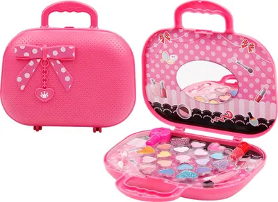 Immagine prodotto di Set di cosmetici per bambini, sicuro, atossico, per il trucco dei bambini, giocattoli, espositore