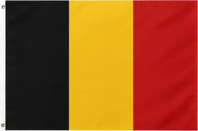 Produktbild von Fahne 150x90 cm doppelt umnäht Polyester wetterfest Flagge Belgien