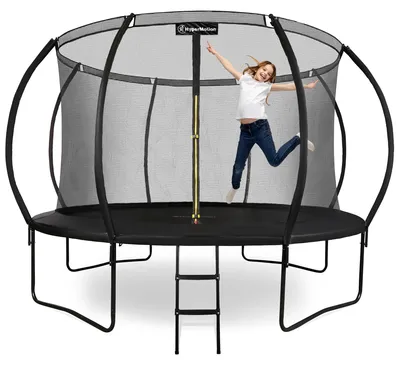 Zdjęcie produktu dla Trampolina, siatka zabezpieczająca, wytrzymała konstrukcja, średnica 366 cm (12 stóp)