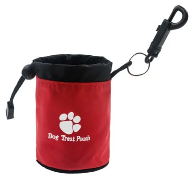 Produktbild von INF Wasserdichte Nylon Leckerlitasche 7cm x 7cm x 10cm für Hundetraining Rot