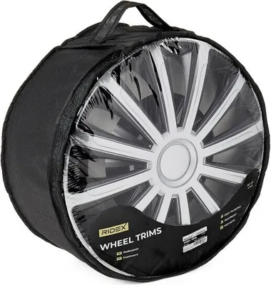 Produktbild von 14" Zoll Radkappe Silber Schwarz Radzierblende Radblende 100009A0039 RIDEX