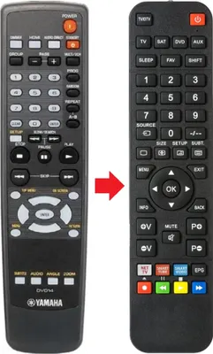 Produktbild von Fernbedienung passend für YAMAHA DVDS1700 | DVDS1800 | DVDS2700