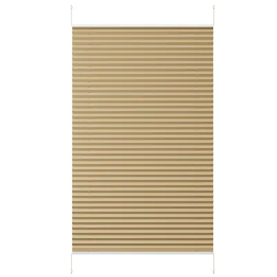 Produktbild von Plissee Klemmfix ohne Bohren 60x120cm Hellbraun Sichtschutz Blickdicht Sonnenschutzrollo Lichtschutz Faltrollo Jalousie Rollos für Fenster und Tür