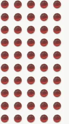 Produktbild von Sticker-Etikett Acrylsteinen Strass rund rot 50 Stück Packung mit 6 Stück