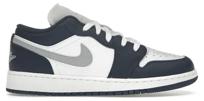 Produktbild von Jordan 1 Low Midnight Navy Wolf Grey (GS) - EU 37.5