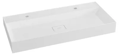 Immagine prodotto di Sapho Godiva - Lavabo doppio 960x440 mm, senza sfioratore, 2 fori per rubinetteria, bianco GU096-2