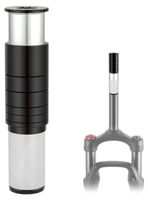 Imagen del producto de TRANKIELO® - Adaptador elevador para potencia de bicicleta - Elevador de aluminio para diámetro interno de 24.6mm-25.4mm - Adecuado para bicicletas de montaña y de carretera