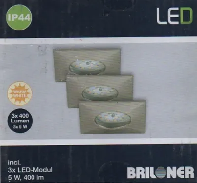 Produktbild von Briloner LED Spots (7205-032) IP44 3x 5W 400lm warmweiß 3000K
