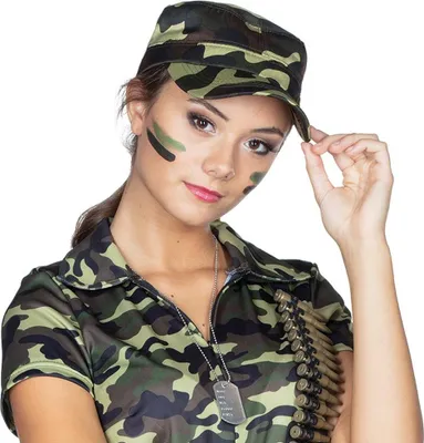 Produktbild von Army Mütze Legionärs Cap Camouflage Schirmkappe Erwachsene Karneval Kostüm Zubehör