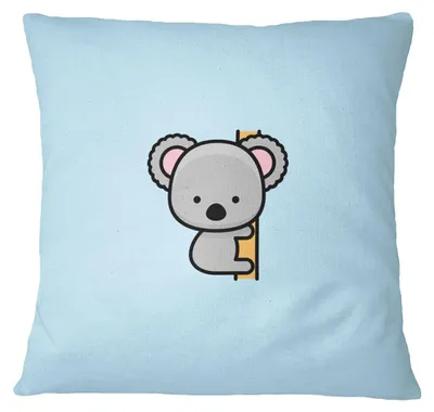 Kissenhülle 45x45 cm, Polyester, hellblau, mit Reißverschluss