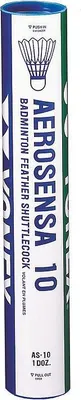 Produktbild von Yonex - Federball "Aerosensa 10" 12er-Pack RD395 (Einheitsgröße) (Weiß)