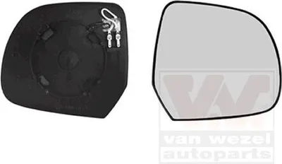 Produktbild von VAN WEZEL Spiegelglas Außenspiegel Rechts für DACIA DUSTER Konvex Beheizbar 1555838