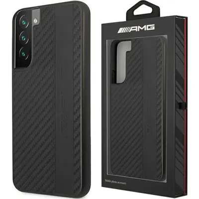 Produktbild von AMG AMHCS22MBLSCA S22+ S906 schwarzes Hartschalengehäuse Carbon Stripe&Embossed Handyhülle