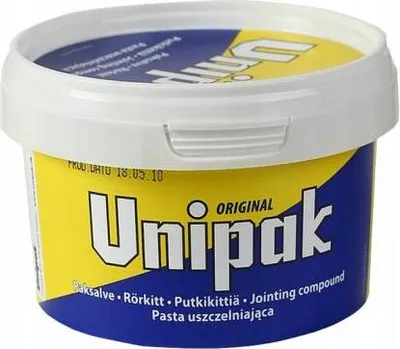 Produktbild von Unipak | Dichtpaste für Hanf - 360 g - Dunkelgrau - Hochwertige Abdichtung - Lebensmittelecht