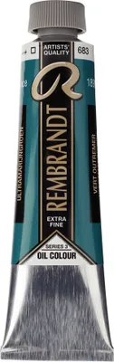 Immagine prodotto di Vernice ad olio Rembrandt in tubetto 40 ml, verde oltremare 683