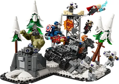 Produktbild von LEGO Marvel Avengers Assemble: Age of Ultron, Bau- und Spielset mit 8 Superhelden-Minifiguren wie Thor, dem Hulk und Iron Man, Bauspielzeug für Jungen und Mädchen, Abenteuer-Set 76291