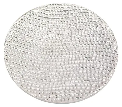 Kerzenplatte Aluminium silber Ø 12 cm Untersetzer