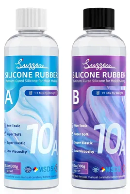Obrázok produktu pre Sada na výrobu silikónových foriem - 600 g priehľadnej gumy - pre kreatívne projekty