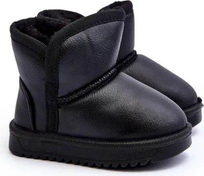 Produktbild von Kinder gefütterte Schneestiefel mit Fellfutter schwarz Benigna 29