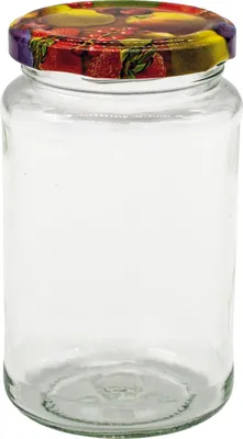 Obrázok produktu pre Zaváracie poháre Gastro 370 ml, skrutkovacie viečko s ovocným motívom, sada 6 ks