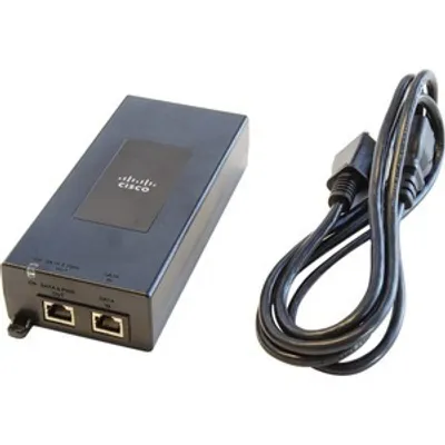 Produktbild von Cisco Meraki MA-INJ-5-UK, Gigabit Ethernet, 10,100,1000 Mbit/s, IEEE 802.3at, Schwarz, 1 Stück(e)