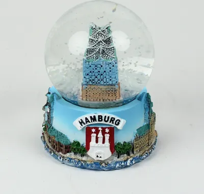 Produktbild von Schneekugel klein Elbphilharmonie Elphi Hamburg Konzerthaus Schüttelkugel Glitzerkugel Mitbringsel
