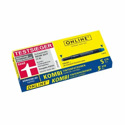 Obrázok produktu pre ONLINE® 17202 Atramentová kombinovaná kazeta - 5 kusov, kráľovská modrá