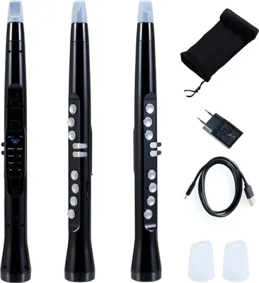 Immagine prodotto di Sassofono digitale con MIDI wireless, 100 suoni, nero