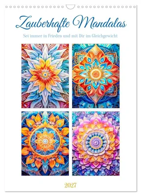 Produktbild von Zauberhafte Mandalas (Wandkalender 2027 DIN A3 hoch), CALVENDO Monatskalender