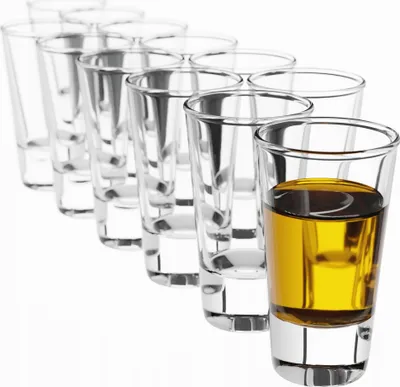 Zdjęcie produktu dla KADAX Kieliszki Do Wódki Shotów Likieru Komplet Kieliszków 28 ml 12 szt