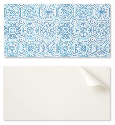 Image de Plaque vinyle adhésive imprimée, dimensions 120x60 cm, motif carreaux de céramique