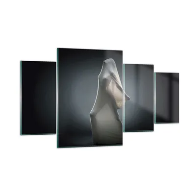 Produktbild von Bilder auf glas - 4 Teile - Künstlerisch Frau Kampf - 160x90cm - Glasbilder - Wandbilder - Bilder - zum Aufhängen bereit - Wanddekoration aus Glas - Glas Bilder - Wandbild auf Glas - GDL160x90-4167
