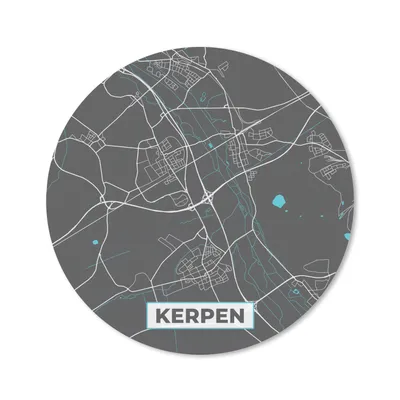 Produktbild von MuchoWow® Mauspad Mousepad Deutschland - Blau - Kerpen - Stadtplan - Karte 20x20 cm - Mousepads - Maus Mat - Pad - Mausunterlage - Schreibtischmatte
