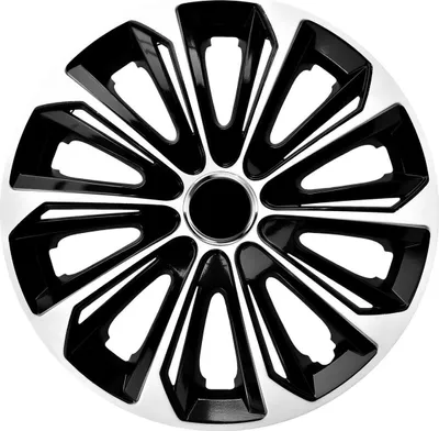 Immagine prodotto di Copricerchi NRM EXTRA STRONG, bianco/nero 15" pollici. (4 x copricerchi universali / copricerchi)