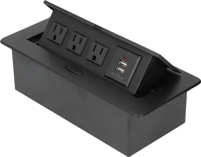 Obrázek produktu pro Stolní zásuvka s vestavěnou zásuvkou s dvojitým portem USB pro nabíjení 10A