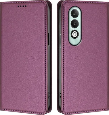 Immagine prodotto di Custodia in pelle per Oppo K12X 5G, custodia magnetica in Finto cuoio con supporto Viola