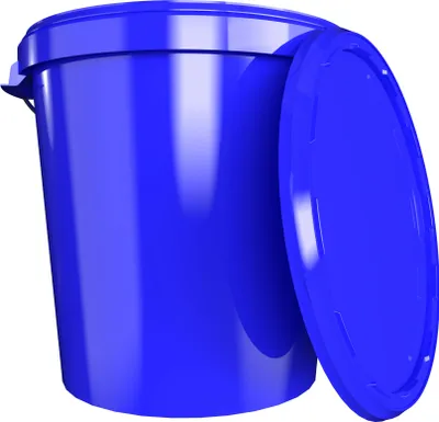 Produktbild von Eimer mit Deckel 30 L | Vorratseimer | Lebensmittelecht Blau | Hobbock | 1 Stück