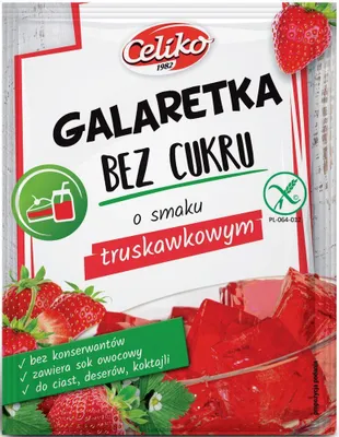 Produktbild von ERDBEERGELEE OHNE ZUCKERZUSATZ, GLUTENFREI 14 g - CELIKO