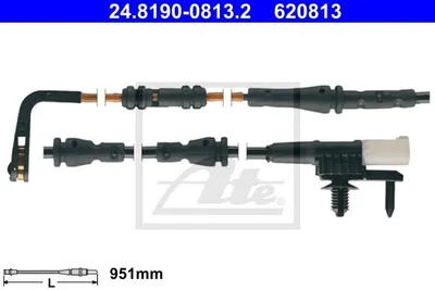 Produktbild von ATE 24.8190-0813.2 Warnkontakt Bremsbelagverschleiß 951mm für LAND ROVER Range Rover Sport (L494) Discovery V (L462) Range Rover IV (L405)