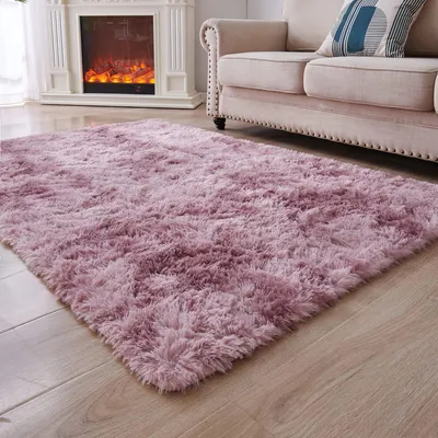 Immagine prodotto di Tappeto rotondo in peluche, morbido e soffice, dimensioni 160 x 230 cm, ideale per il soggiorno